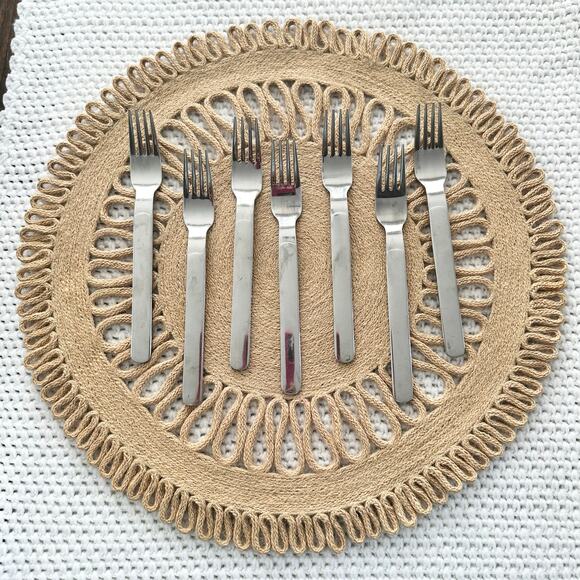 Reed & Barton Middleburg Marlborough Stainless Steel Dinner Forks Set of 8 Japan - Picture 3 of 7